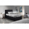 Eenpersoons bed met lattenbodem en opbergruimte 80x190 cm Basel Twin 