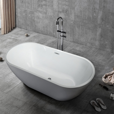 Vrijstaande ovale design badkuip Coo Aanbieding