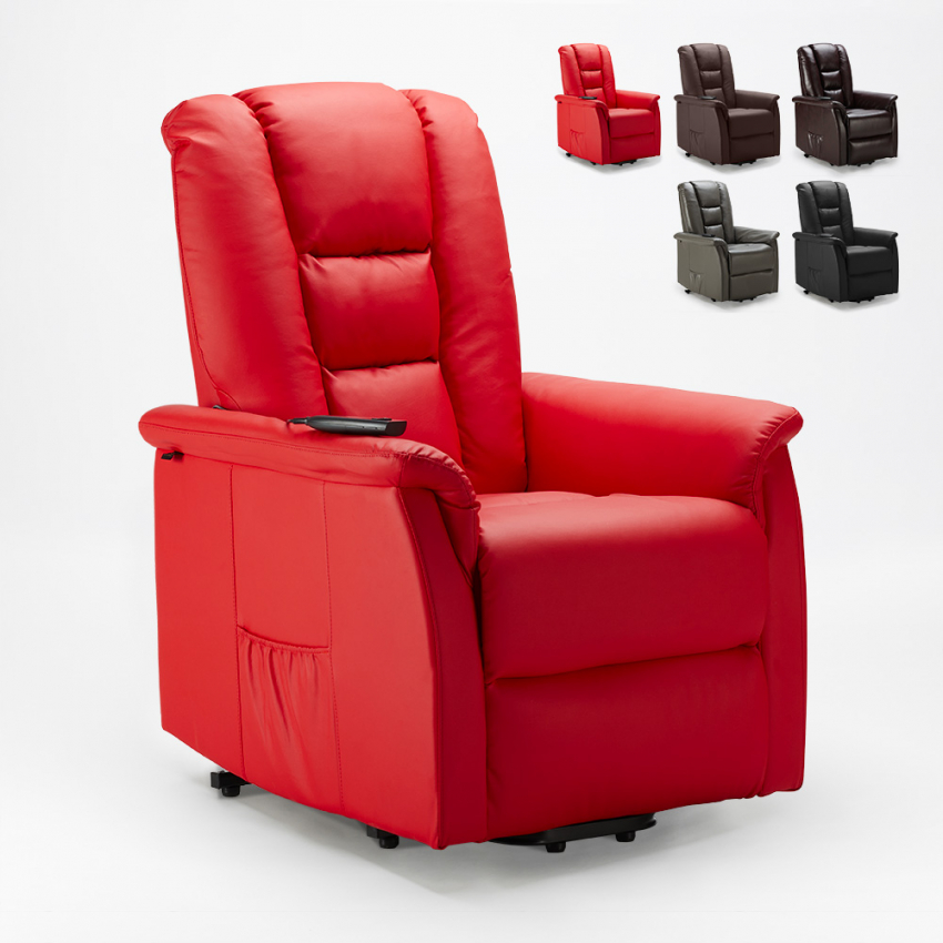 Kunstleren relaxfauteuil sta-op stoel met LIFT-systeem Joanna Fix Aanbieding Kunstleren relaxfauteuil sta-op stoel met LIFT-systeem Joanna Fix Aanbieding
