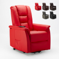 Kunstleren relaxfauteuil sta-op stoel met LIFT-systeem Joanna Fix  Aanbieding