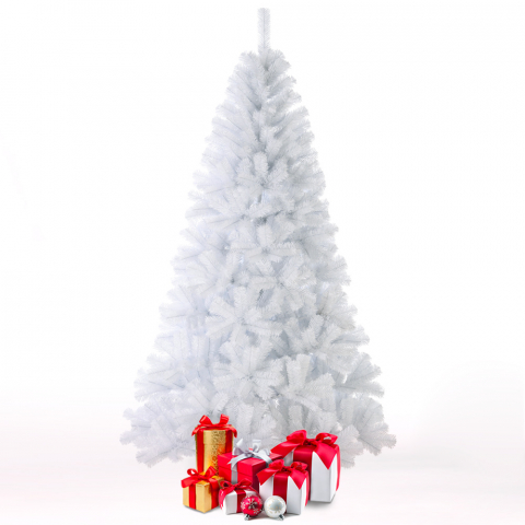 Traditionele Kunst Kerstboom in het Wit 240 cm Zermatt Aanbieding