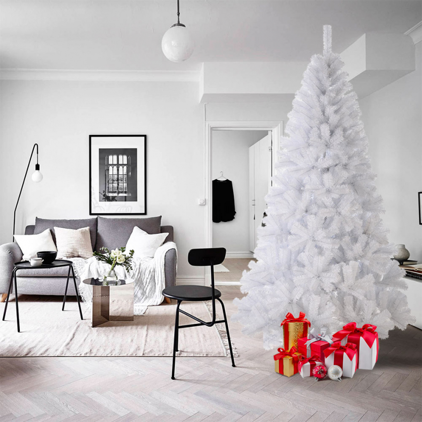 kunstmatige kerstbomen wit ZERMATT