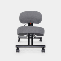 Ergonomische kniestoel van stof en metaal Balancesteel Lux  