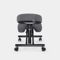 Ergonomische kniestoel van stof en metaal Balancesteel Lux  