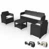 Polyrotan tuin loungeset met bank, salontafel en fauteuils 5 zitplaatsen Grand Soleil Positano Verkoop