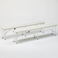 Set van 2 opvouwbare bierbanken 183x30 cm Mont Blanc Aanbieding