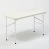 Set rechthoekige tafel 120x60 cm en 4 klapstoelen voor camping en tuin Hood Aanbod