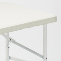 Set rechthoekige tafel 120x60 cm en 4 klapstoelen voor camping en tuin Hood Korting