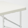Set rechthoekige tafel 120x60 cm en 4 klapstoelen voor camping en tuin Hood Korting
