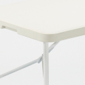 Set rechthoekige tafel 120x60 cm en 4 klapstoelen voor camping en tuin Hood Kortingen