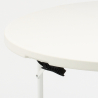 Set van 120 cm ronde tafel en 4 klapstoelen voor camping en tuin Columbia Korting