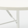Set van 120 cm ronde tafel en 4 klapstoelen voor camping en tuin Columbia Kortingen