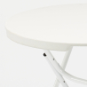 Set van ronde tafel 80 cm en 4 klapstoelen voor camping en tuin Temple Korting