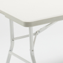 Set rechthoekige tafel 240x76 cm en 10 klapstoelen voor camping en tuin Rushmore Korting