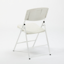 Set rechthoekige tafel 240x76 cm en 10 klapstoelen voor camping en tuin Rushmore Voorraad