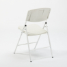 Set rechthoekige tafel 240x76 cm en 10 klapstoelen voor camping en tuin Rushmore Voorraad