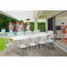 Set rechthoekige tafel 240x76 cm en 10 klapstoelen voor camping en tuin Rushmore Verkoop