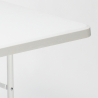 Set rechthoekige tafel 200x90 cm en 8 klapstoelen voor camping en tuin Davos Kortingen