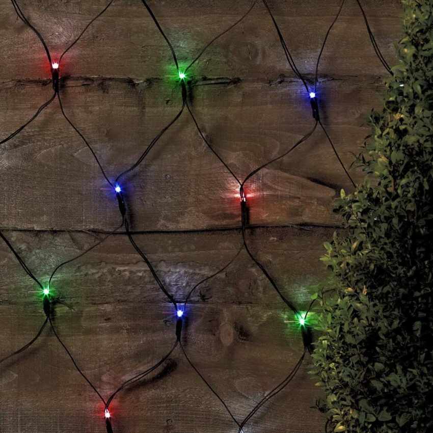 Decoratief kerstverlichtingsnet voor buiten 50 LED's op zonne-energie Verkoop Decoratief kerstverlichtingsnet voor buiten 50 LED's op zonne-energie Verkoop
