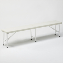 Opvouwbare kunststof bank 183x30 cm Mont Blanc Aanbieding