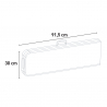 Set rechthoekige tafel 200x90 cm en 2 banken voor camping of tuinfeest Sanford Prijs