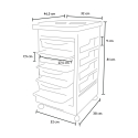 Professionele kappers trolley ook voor schoonheidsspecialisten Wavy Model