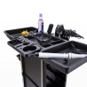 Draagbare trolley voor kappers en schoonheidsspecialisten met wielen en grote vakken Twists Model