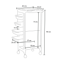 Professionele kappers en schoonheidsspecialisten trolley Bangs Model