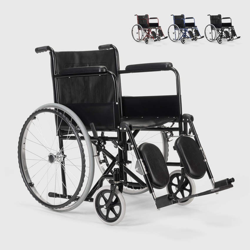 Rolstoel met opklapbare beensteun voor gehandicapten en ouderen Peony Aanbieding