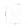Comfortabele Bureaustoel van Kunstleer en Ademende Stof Jerez Korting