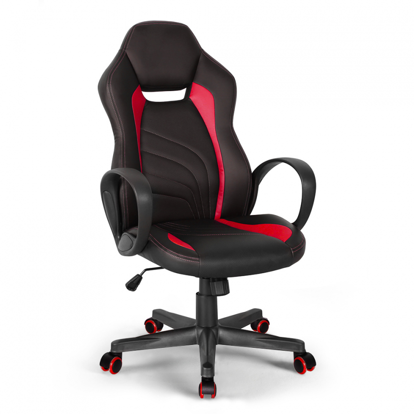 Ergonomische kunstleren gaming bureaustoel Buriram Fire Aanbieding Ergonomische kunstleren gaming bureaustoel Buriram Fire Aanbieding
