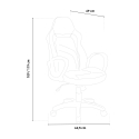 Comfortabele Bureaustoel met Eco-Leer en een Racedesign BURRIRAM Sky Korting