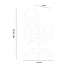 Comfortabele kunstleren bureaustoel met een racedesign Buriram Sky Korting
