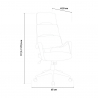Comfortabele stoffen bureaustoel met een moderne design Motegi Moon Kortingen