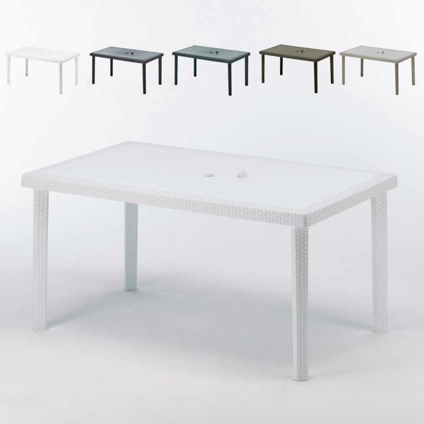 Rechthoekige tafel van polyrotan 150x90 cm Grand Soleil Boheme Karakteristieken Rechthoekige tafel van polyrotan 150x90 cm Grand Soleil Boheme Karakteristieken