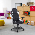 Ergonomische kunstleren bureaustoel in racing stijl Aragon Verkoop