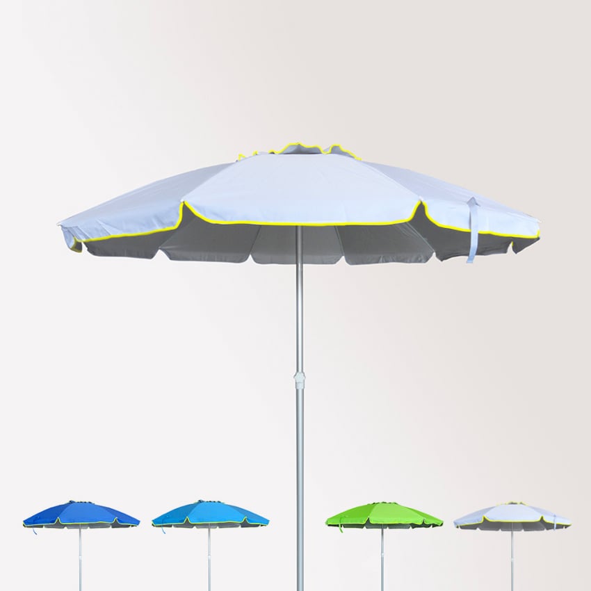 Strandparasol Roma van 220 cm met uv beschermende stof Voorraad