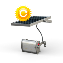 LED-spot op zonne-energie 1000 lumen met schemer- en bewegingssensor Zambot Aanbod