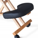 Ergonomische kniestoel van hout en kunstleer bureaustoel Balancewood  