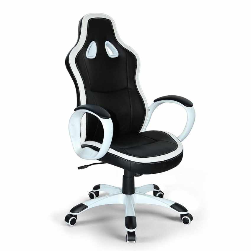 Concentratie merk lavendel Super Sport: Racing Bureaustoel voor Gaming van Comfortabele Eco-leder