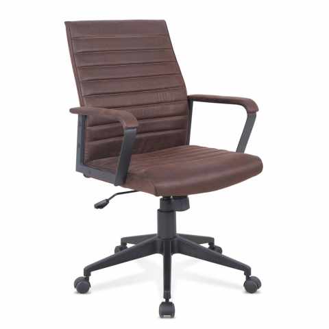 Elegante ergonomische bureaustoel in kunstleer Linear Aanbieding