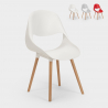 Design stoel van polypropyleen en hout Shell Verkoop