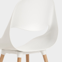Design stoel van polypropyleen en hout Shell Aankoop