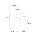 Design stoel van polypropyleen en hout Shell 
