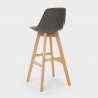 Scandinavische design kruk Willis Wood met kussen  Karakteristieken