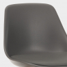 Scandinavische design kruk Willis Wood met kussen  Afmetingen