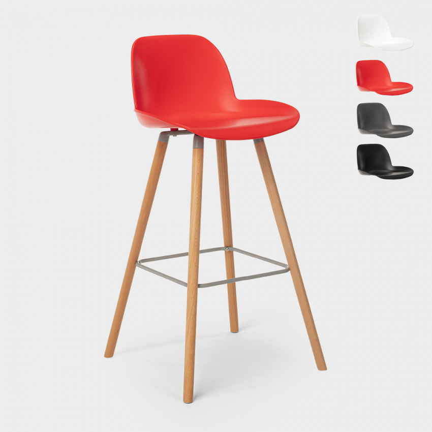 Moderne hoge Scandinavische design kruk voor bar en keuken Burj 75 Aanbod Moderne hoge Scandinavische design kruk voor bar en keuken Burj 75 Aanbod