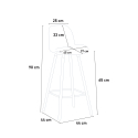 Moderne hoge kruk voor bars en keukens, Scandinavisch design Burj 65 