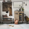Entree schoenenkast met 4 planken en lade modern industrieel design Harbour Aanbieding