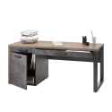 Houten design bureau voor kantoor en studeerkamer 170x69 cm met lades Logan Aanbod